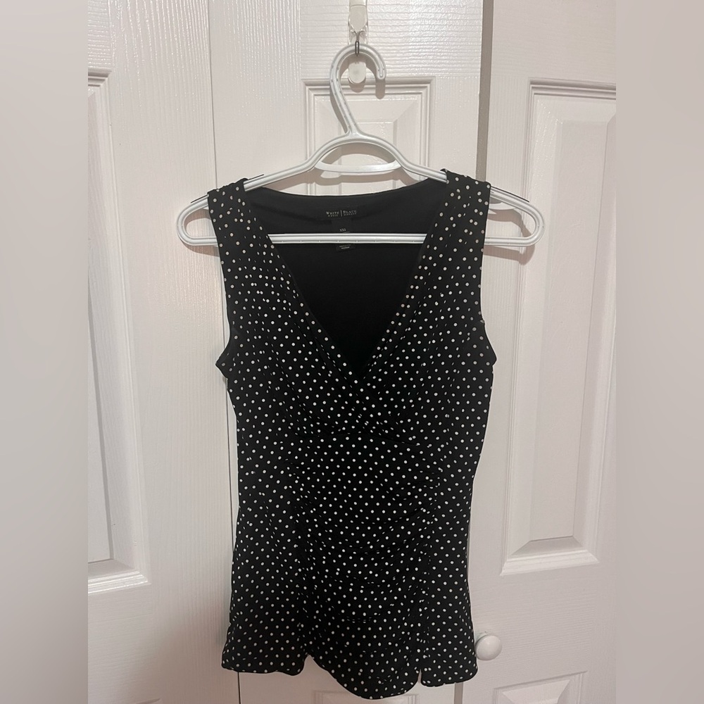 WHBM Polka Dot Blouse